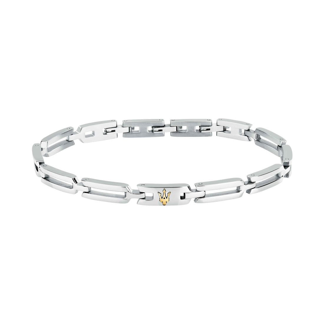 Bracciale Uomo Maserati Acciaio Lucido Logo Rosè Tridente JM424AVD74