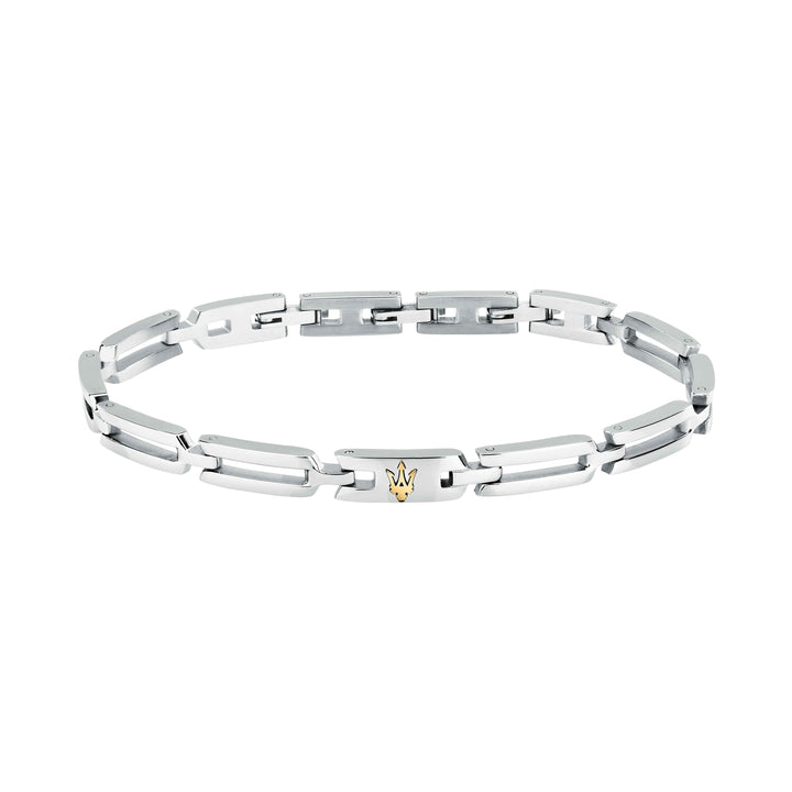 Bracciale Uomo Maserati Acciaio Lucido Logo Rosè Tridente JM424AVD74