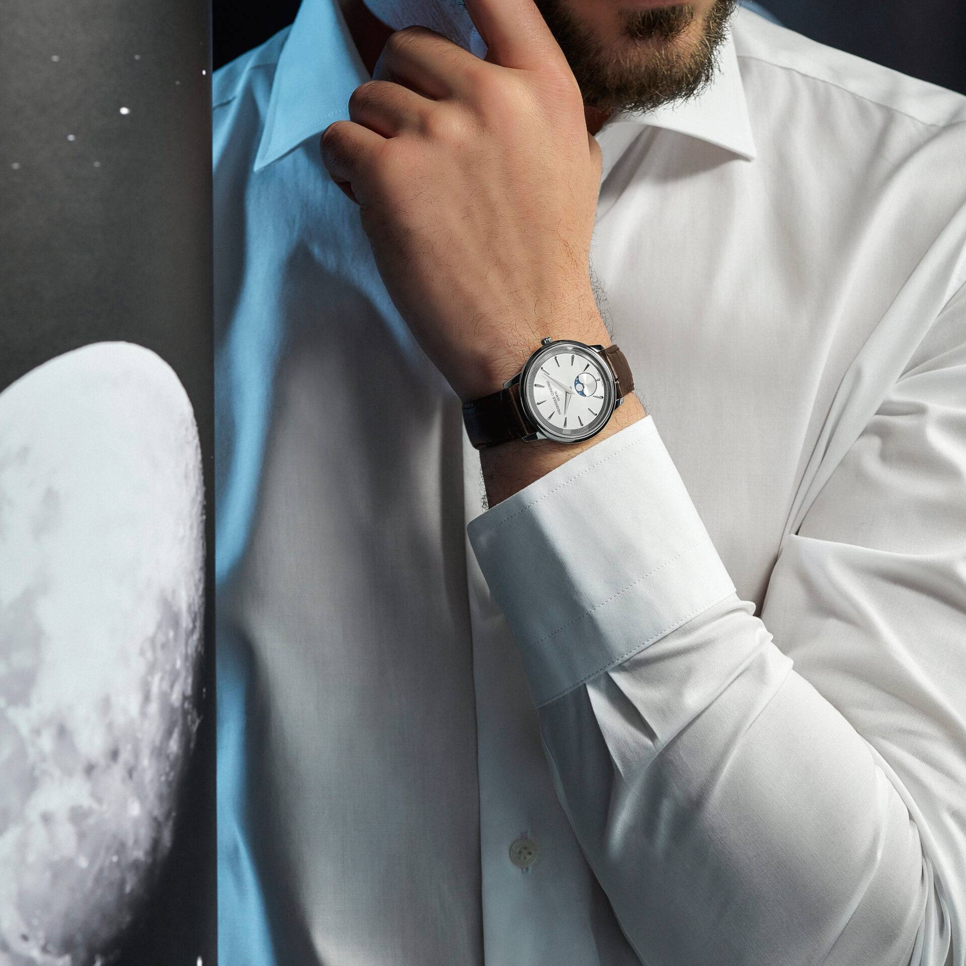 Orologio Unisex Frederique Constant MOONPHASE MONETA Quarzo FC-206S3S6