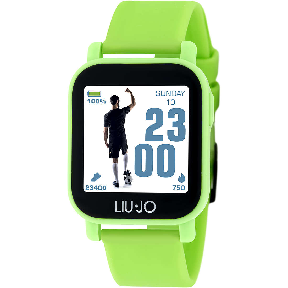 Orologio Liu Jo Donna Smartwatch Cinturino Cassa Gomma Lime SWLJ034
