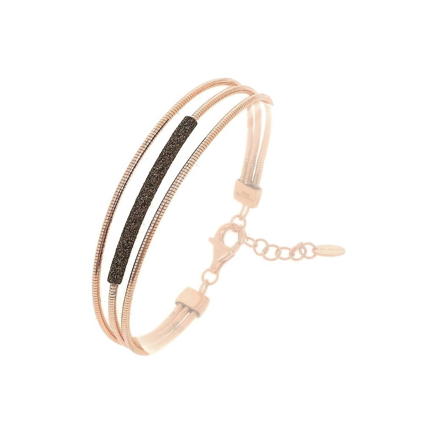Bracciale Donna Pesavento Argento Rosè Semirigido Polvere di Diamanti WDNAB206