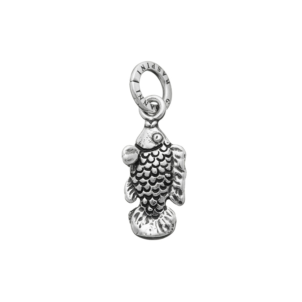 Charm Donna Giovanni Raspini Argento 925 Pesce Semplice Realizzato A Mano 06230