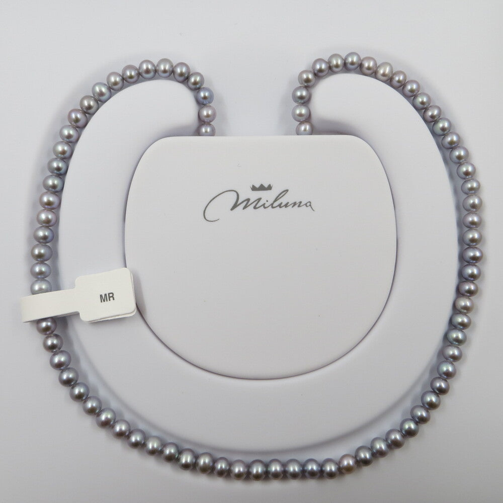 Collana Donna Miluna Perla Grigia Naturale Coltivata 4.5-5 1MPF455-40NL587