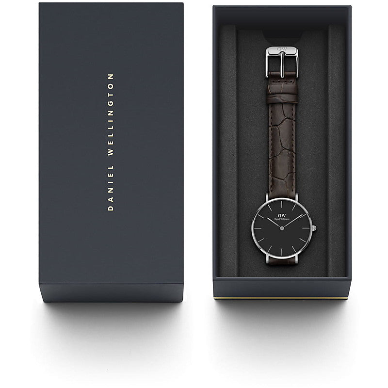 Orologio Donna Daniel Wellington Quarzo Solo Tempo Acciaio Pelle 28 mm DW00100238