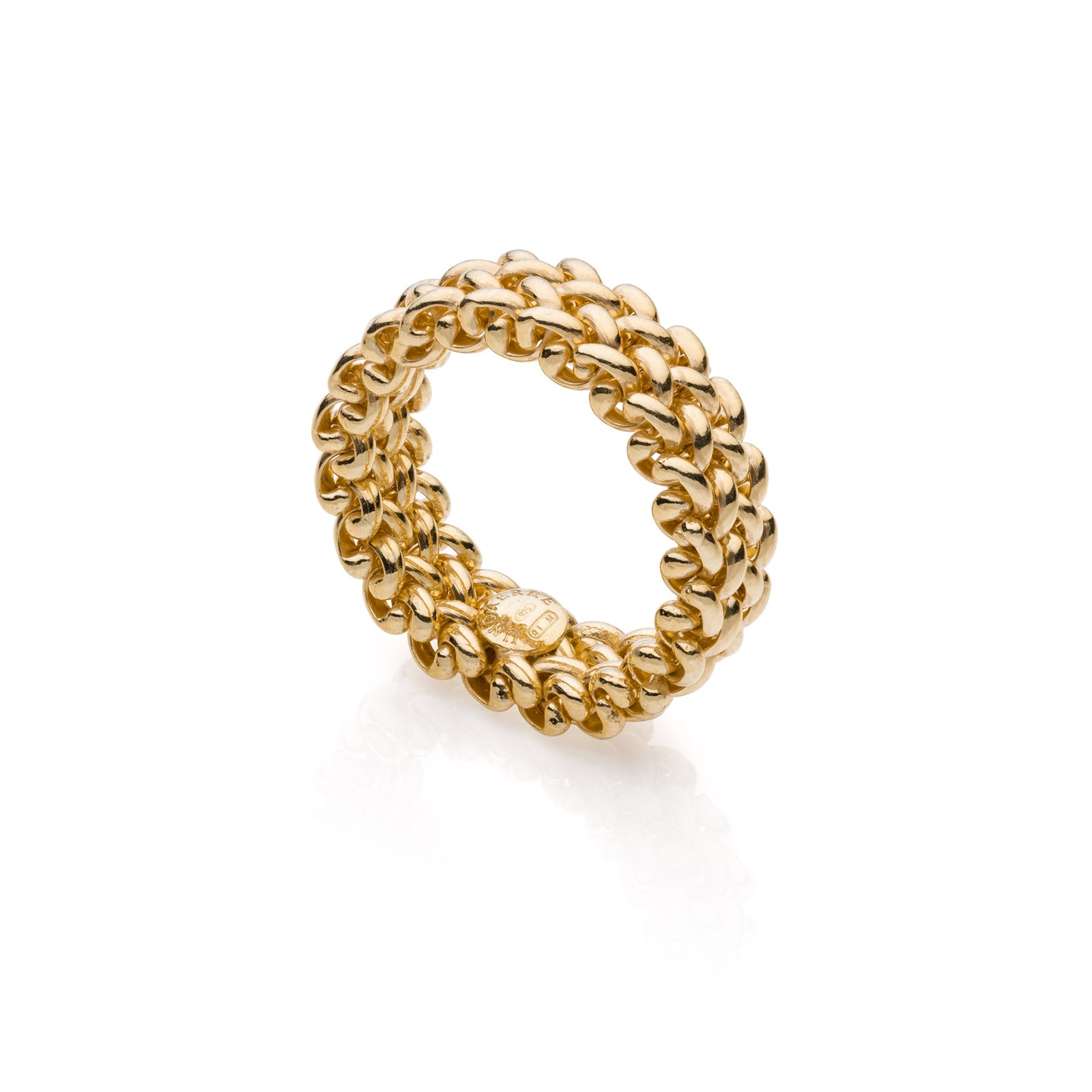 Anello Donna Unoaerre Argento 925 dorato Fascia Chicco Di Riso 541197