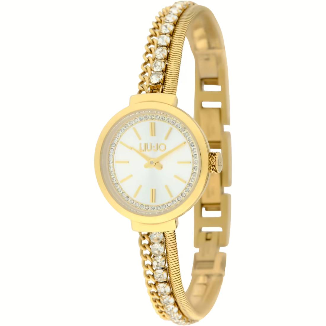 Orologio Donna Liu Jo Acciaio Ensemble Tennis Zirconi Bianchi Quarzo TLJ2366