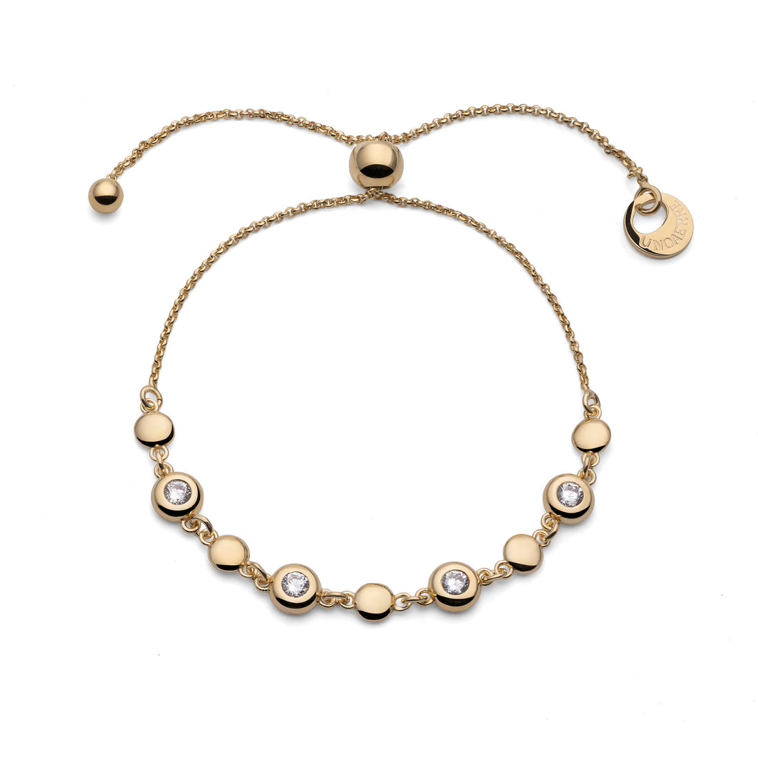 Bracciale Unisex Unoaerre Argento 925 dorato con Zirconi Bianchi Sparkle 571688