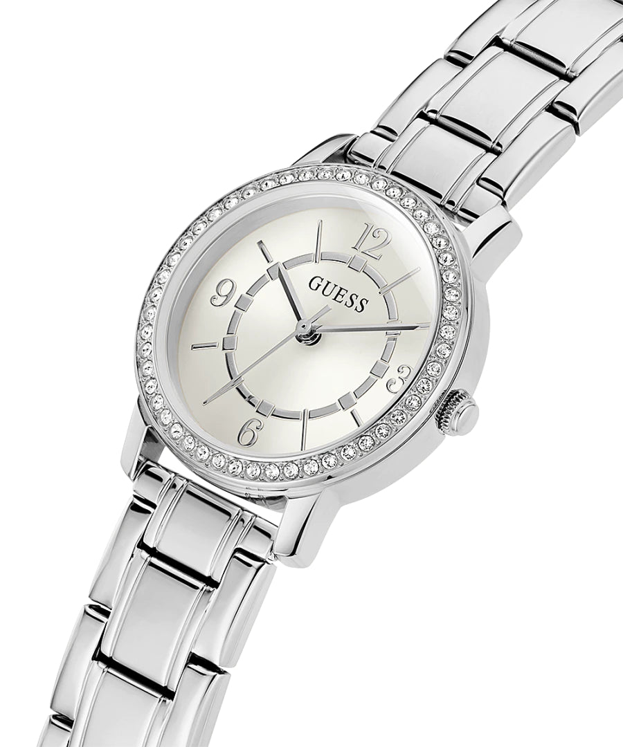 Orologio Donna Guess Quarzo Solo Tempo Zirconi Acciaio GW0468L1