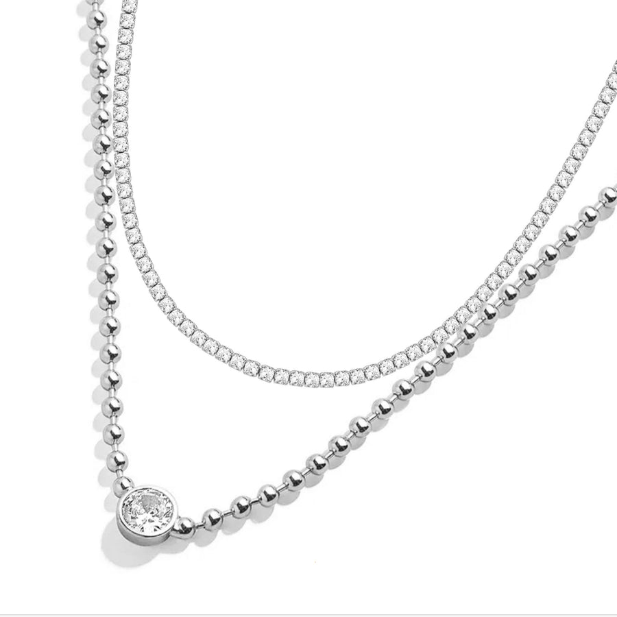 Collana Donna Liu Jo Acciaio Doppio Filo Tennis Catena LJ2701