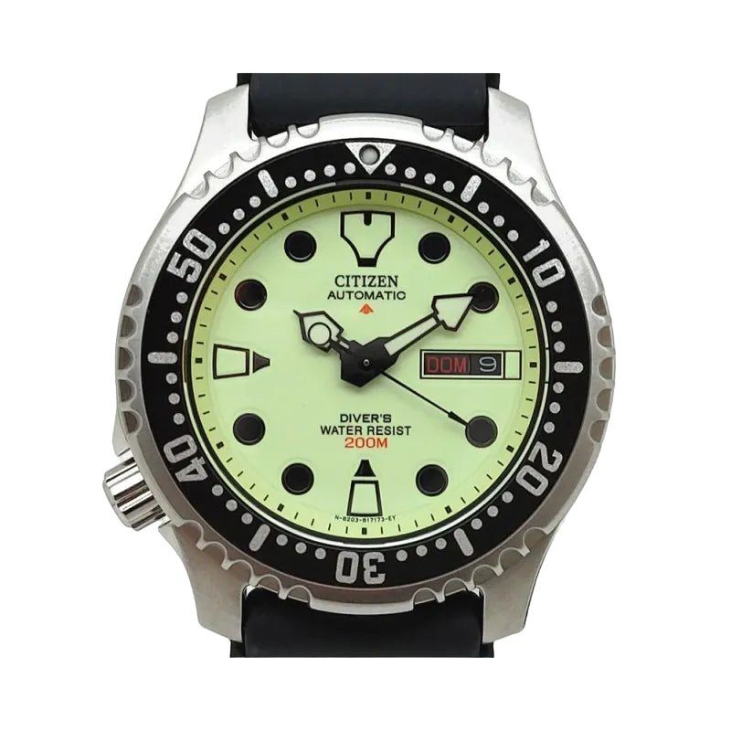 Orologio Uomo Acciaio Citizen Promaster Automatico Doppia Data Luminescente NY0040-09W