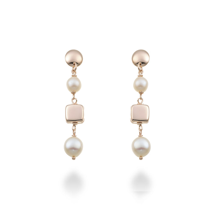 Orecchini Donna Mikiko Argento Rosè Perla MO7650A3FDBI999