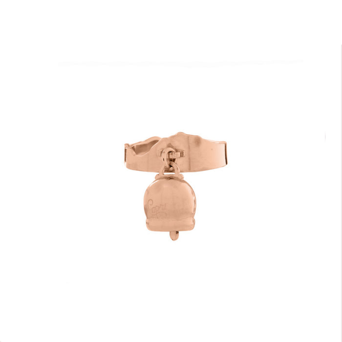 Anello La Campanella di Capri Argento Rosè Isola Porta Fortuna AID2-ROS