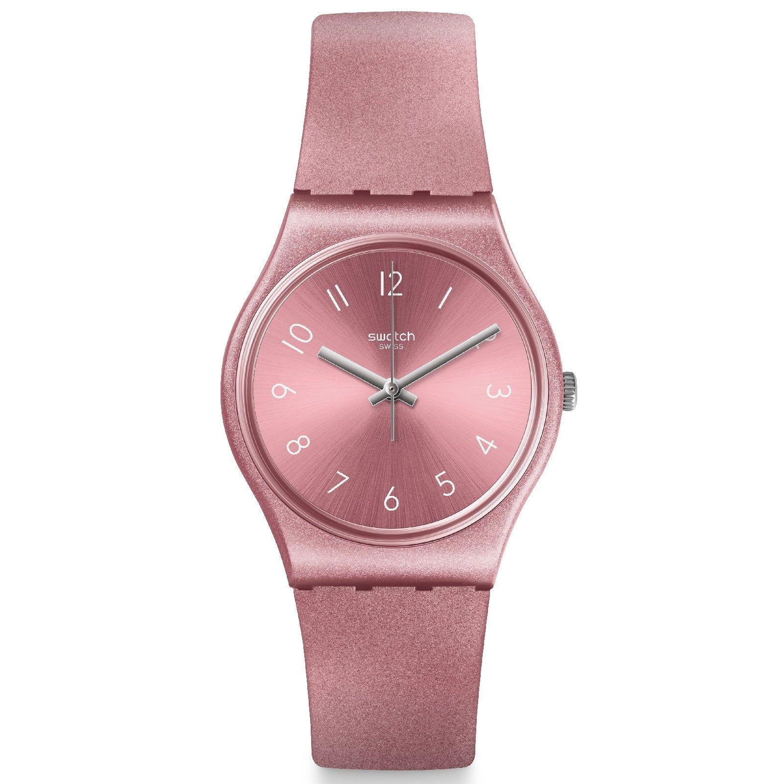 Orologio Unisex Bambina Swatch Quarzo Solo Tempo Rosa Lucido GP161