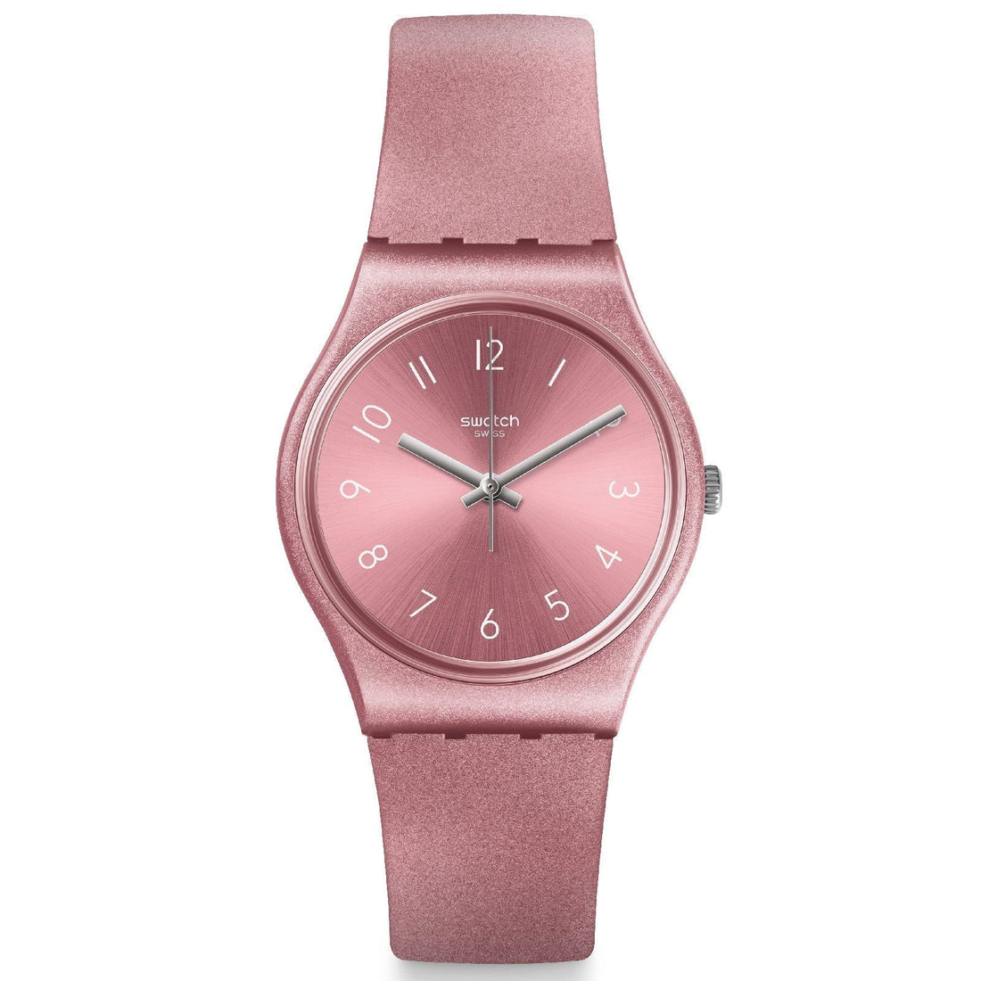 Orologio Unisex Bambina Swatch Quarzo Solo Tempo Rosa Lucido GP161