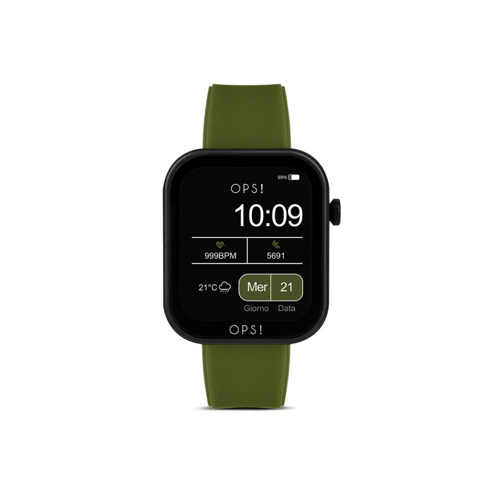 Orologio Uomo Ops Smartwatch Active Call Verde Militare OPSSW-36