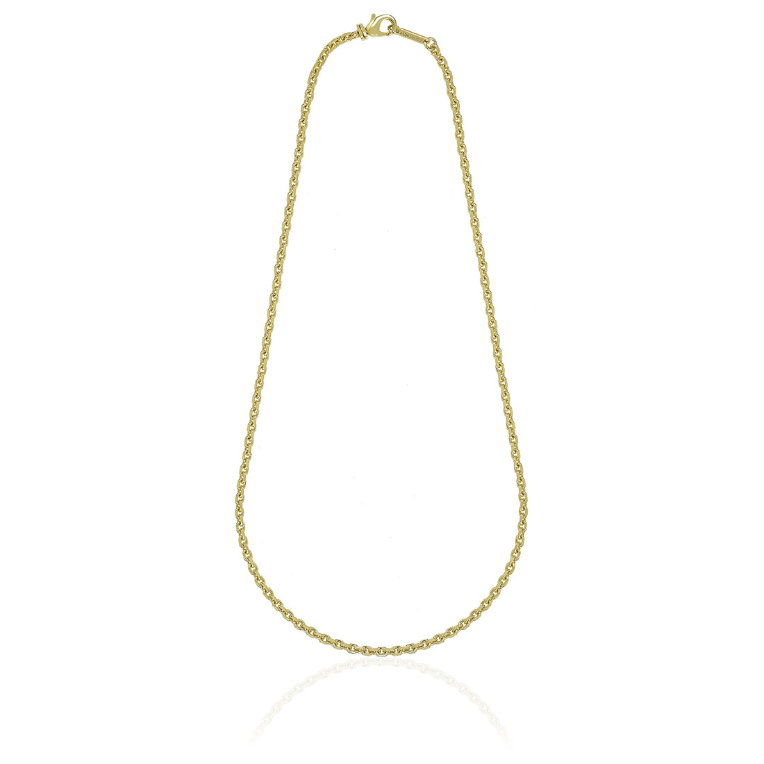 Collana Uomo Unoaerre Acciaio dorato Maglia ovale 560854