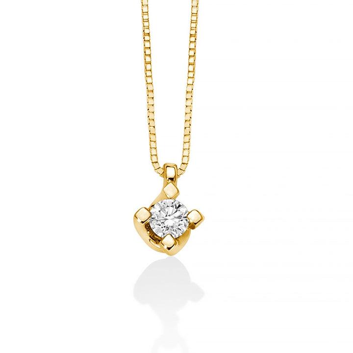 Collana Donna Miluna Punto Luce ORO giallo 750 con  diamanti CLD5065G-014