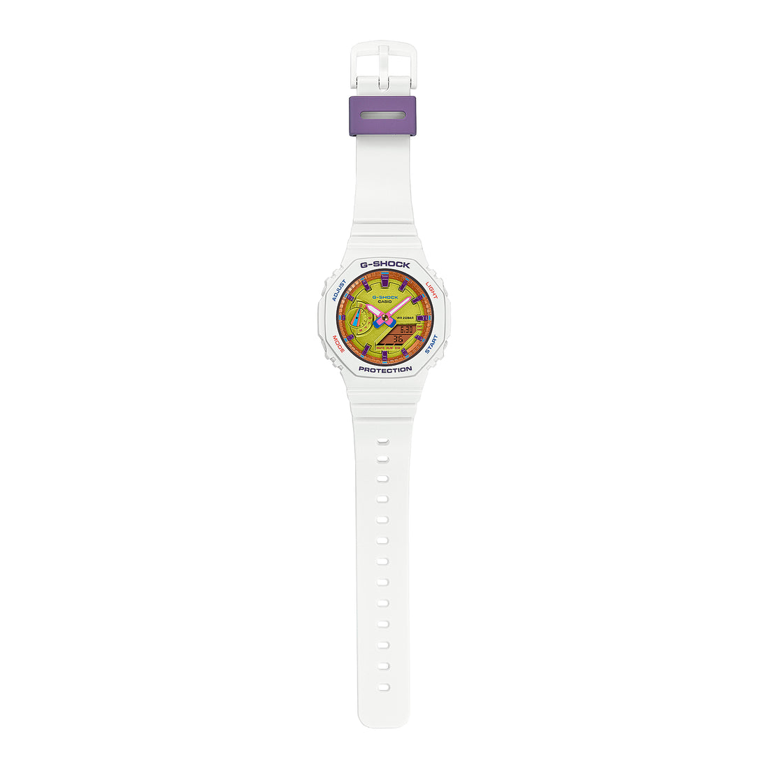 Orologio Donna Casio G-SHOCK Gomma Quarzo Bianco Multicolore GMA-S2100BS-7AER