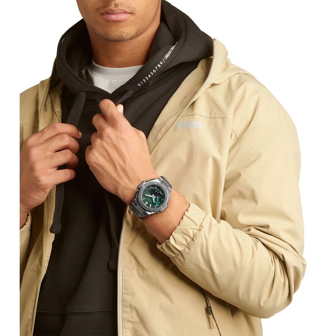 Orologio Uomo Casio G-Shock Acciaio Quarzo Cronografo Verde GST-B500AD-3AER