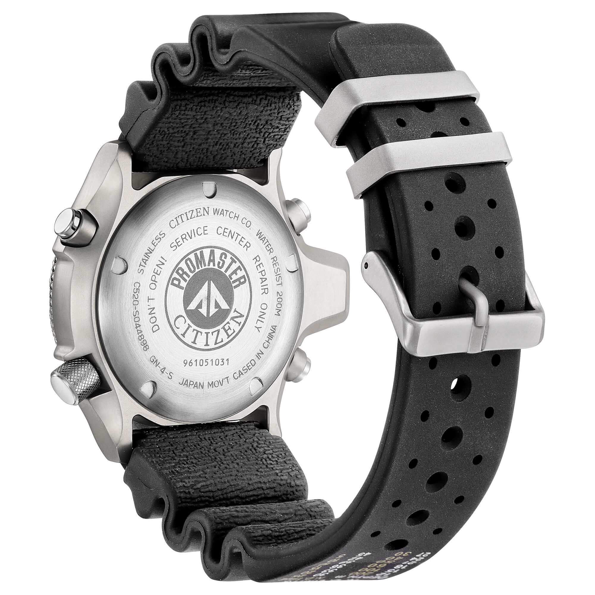 Orologio Uomo Digitale Analogico Citizen Promaster Gomma Nero JP2000-08E