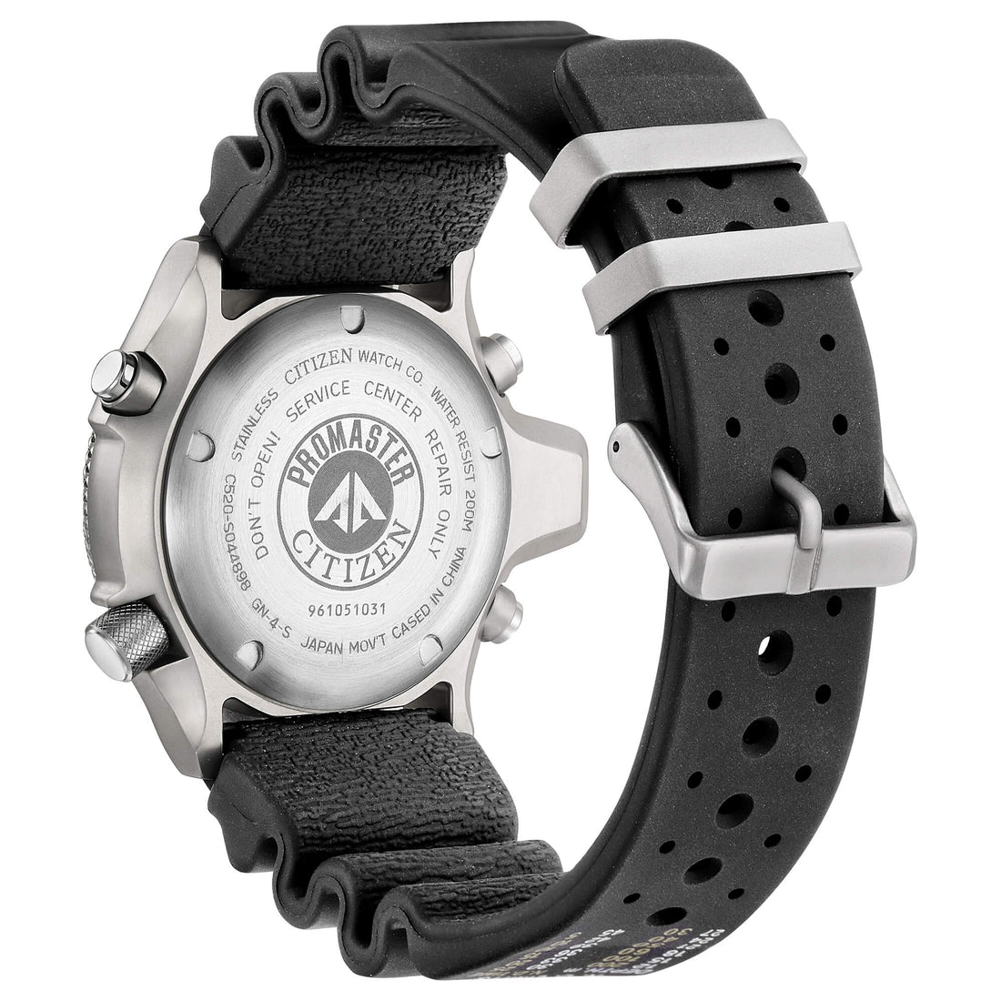 Orologio Uomo Digitale Analogico Citizen Promaster Gomma Nero JP2000-08E