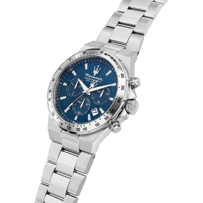 Orologio Uomo Maserati Sfida Blu Acciaio Quarzo Cronografo R8873640029