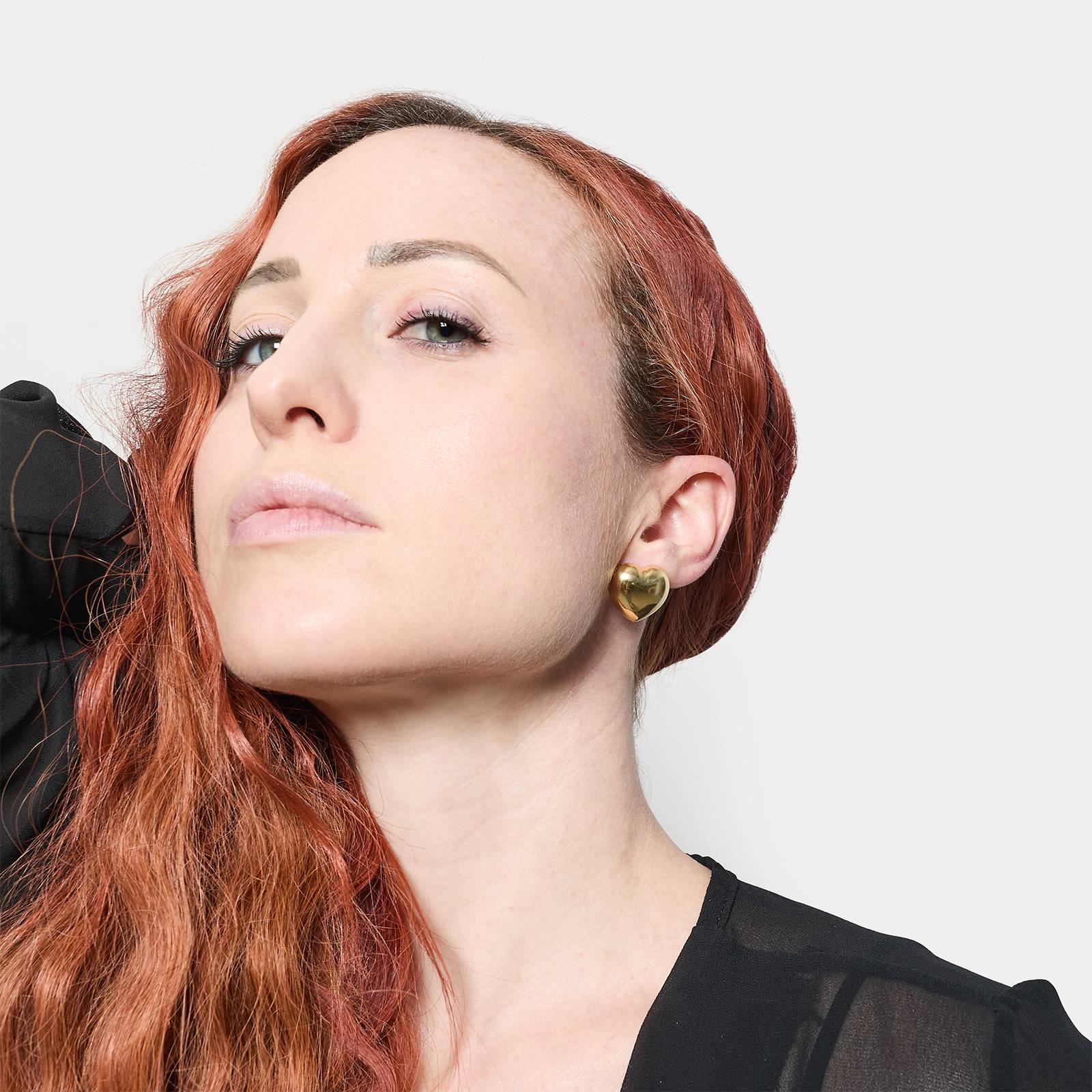 Orecchini Donna Unoaerre Argento Dorato 925 Cuore Bombato 6629