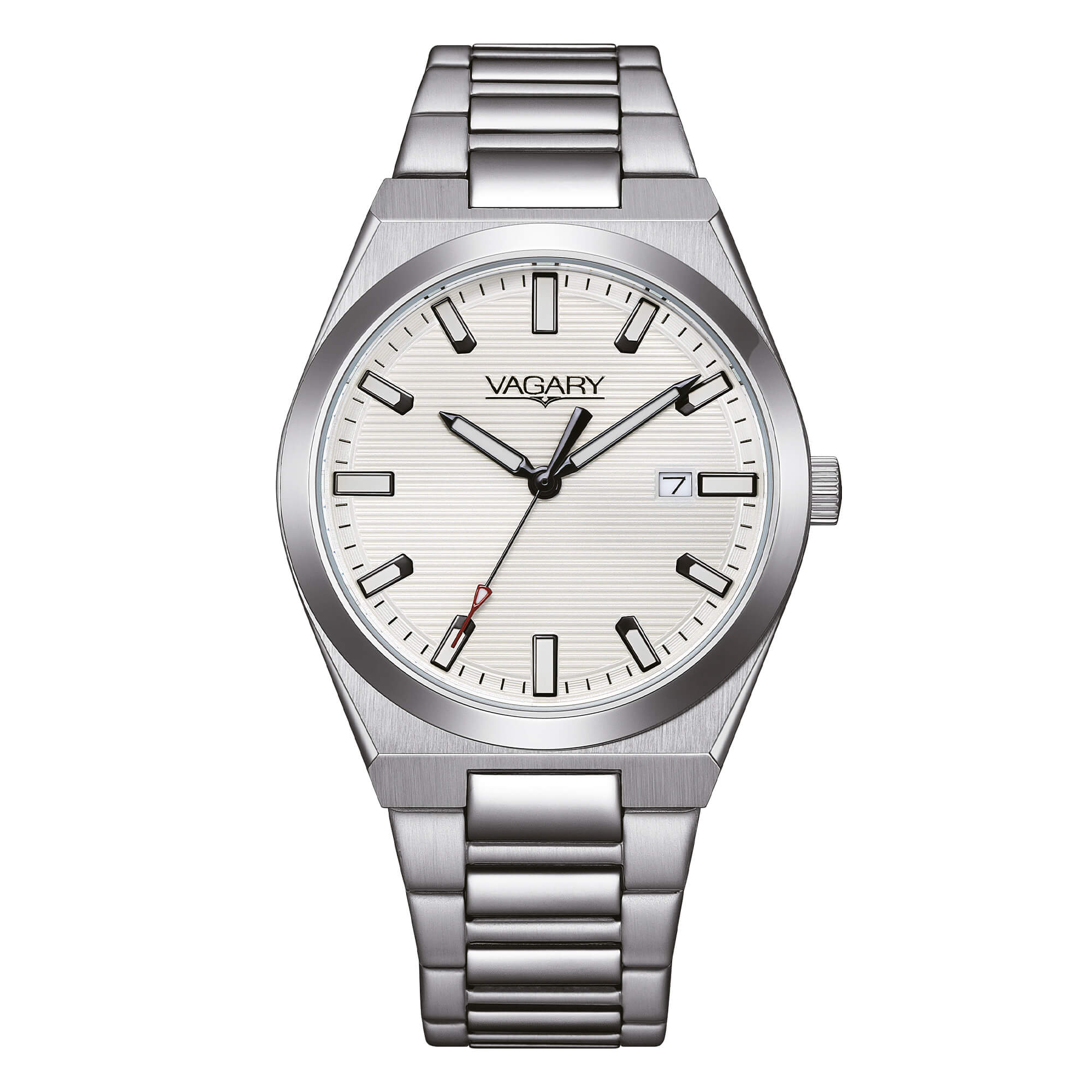 Orologio Uomo Vagary By Citizen Bianco Quarzo Acciaio IB9-719-11