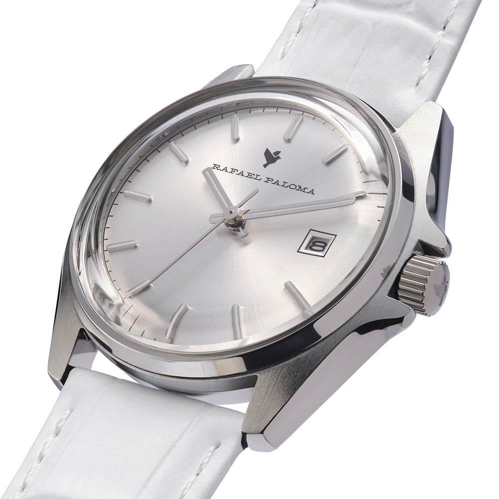 Orologio Donna Rafael Paloma Acciaio Pelle Bianco ORP009009