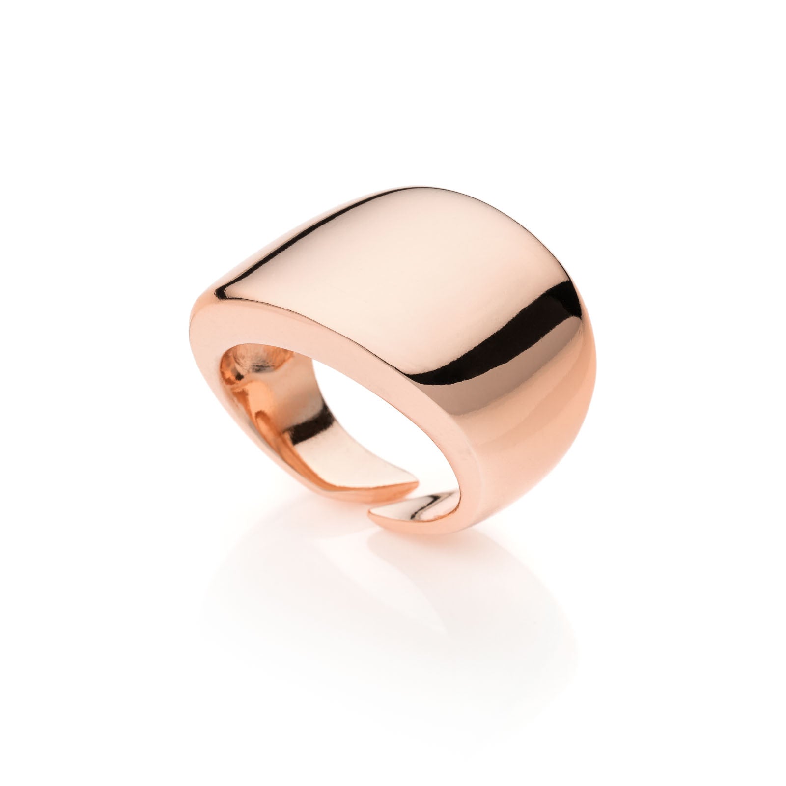 Anello Donna Unoaerre Bronzo Lucido Fascia Rosato 521111