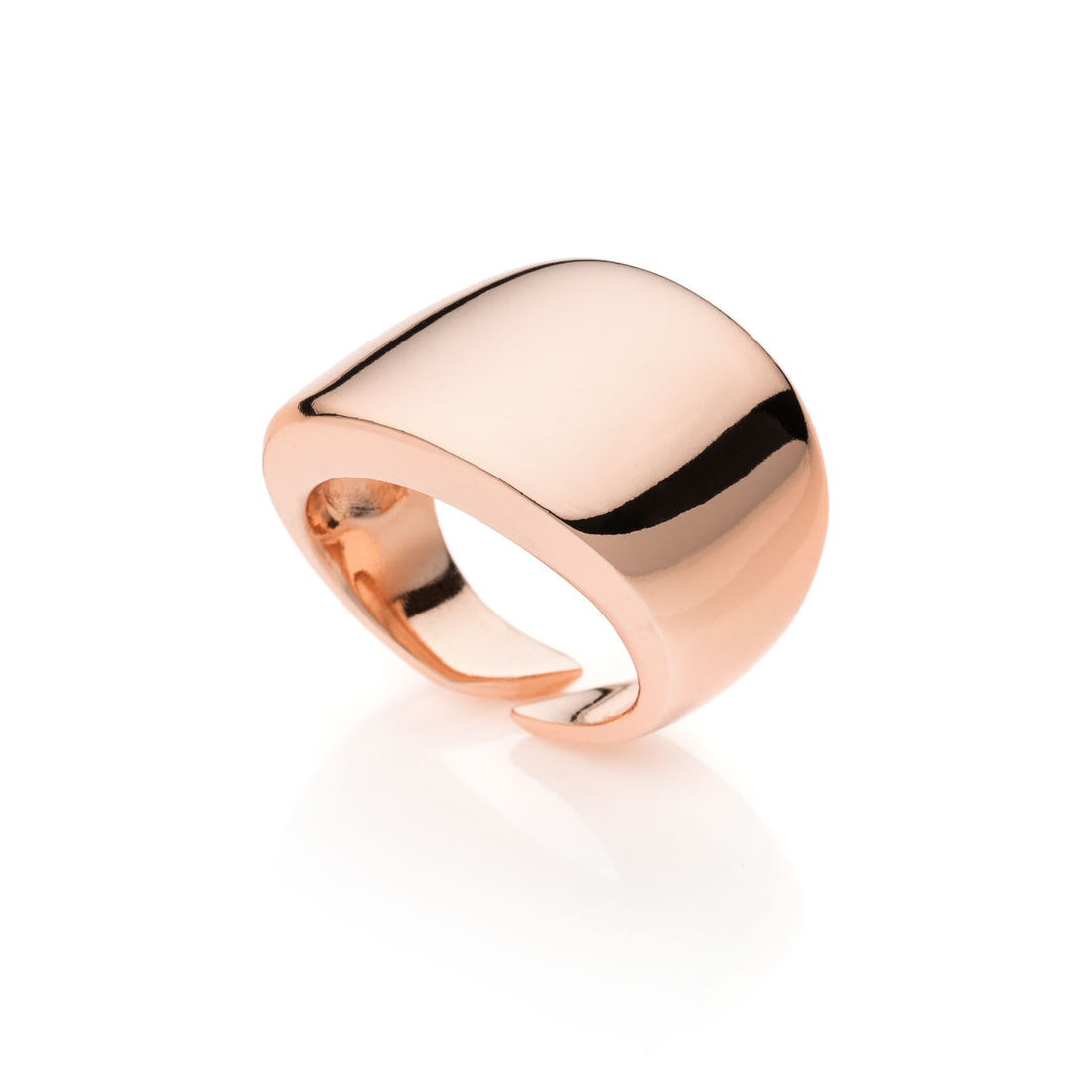 Anello Donna Unoaerre Bronzo Lucido Fascia Rosato 521111