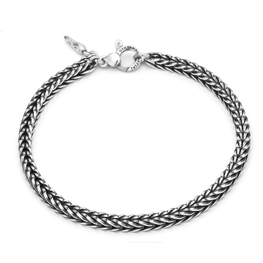 Bracciale Uomo Giovanni Raspini Argento 925 Intrecciato Treccia Quadrata 11343L