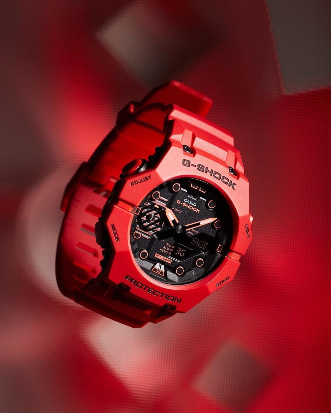 Orologio Uomo Casio G-SHOCK  Analogico Digitale Rosso Quarzo Bluetooth GA-B001-4AER
