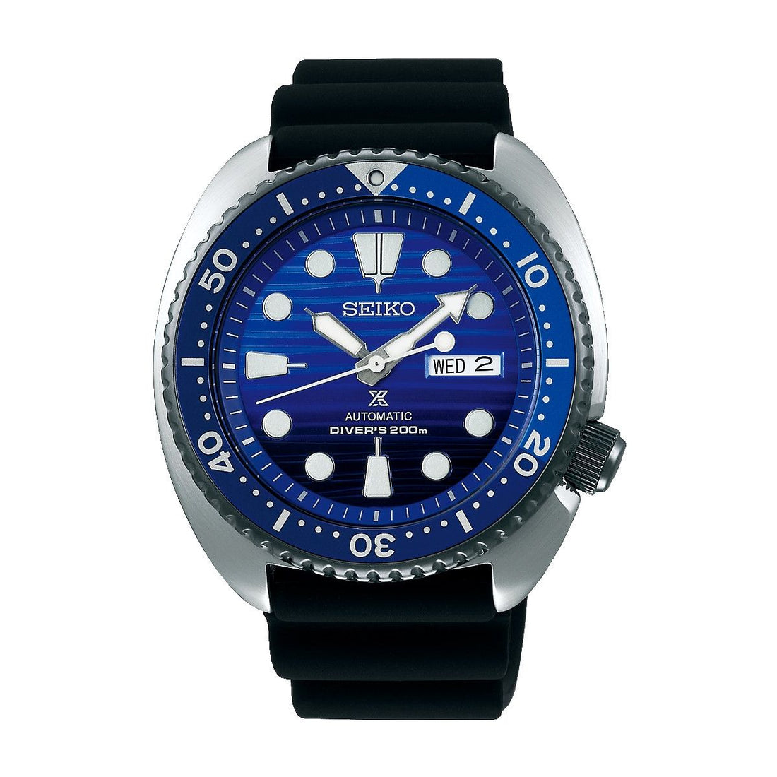 Orologio Uomo Acciaio Seiko Prospex save the ocean Automatico Doppia Data ghiera Nera