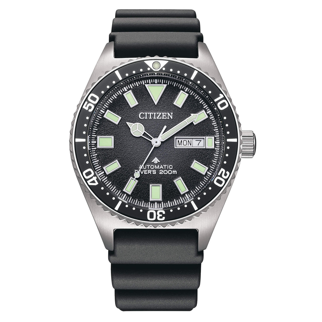 Orologio Uomo Citizen Promaster Automatico Gomma Nero Acciaio NY0120-01E