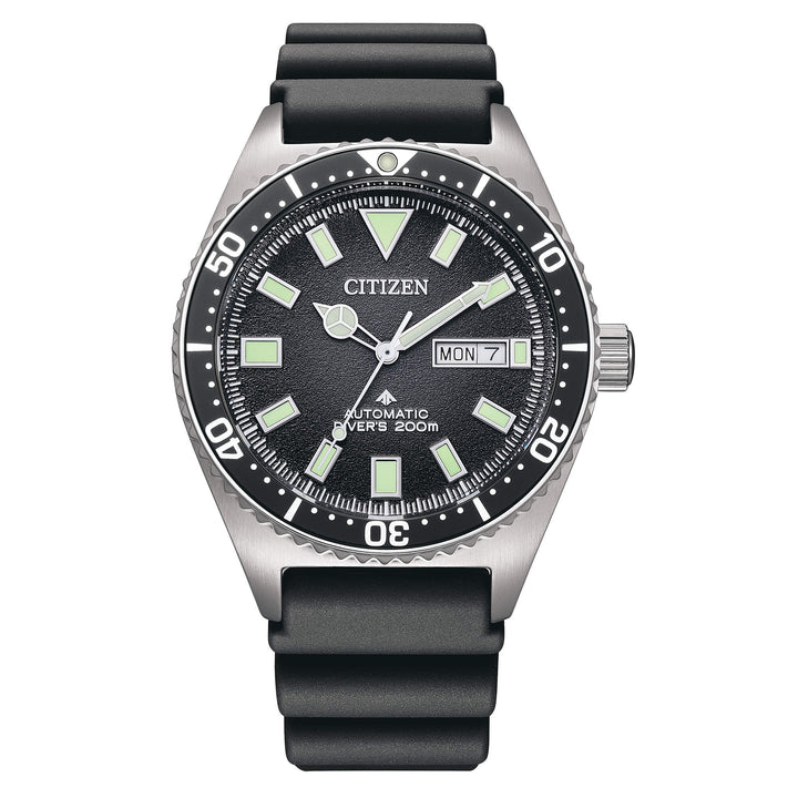 Orologio Uomo Citizen Promaster Automatico Gomma Nero Acciaio NY0120-01E