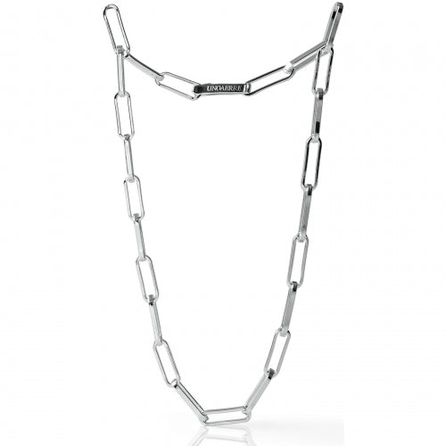 Collana Donna Unoaerre Bronzo Lucido Argentato Catena Squadrata 512272