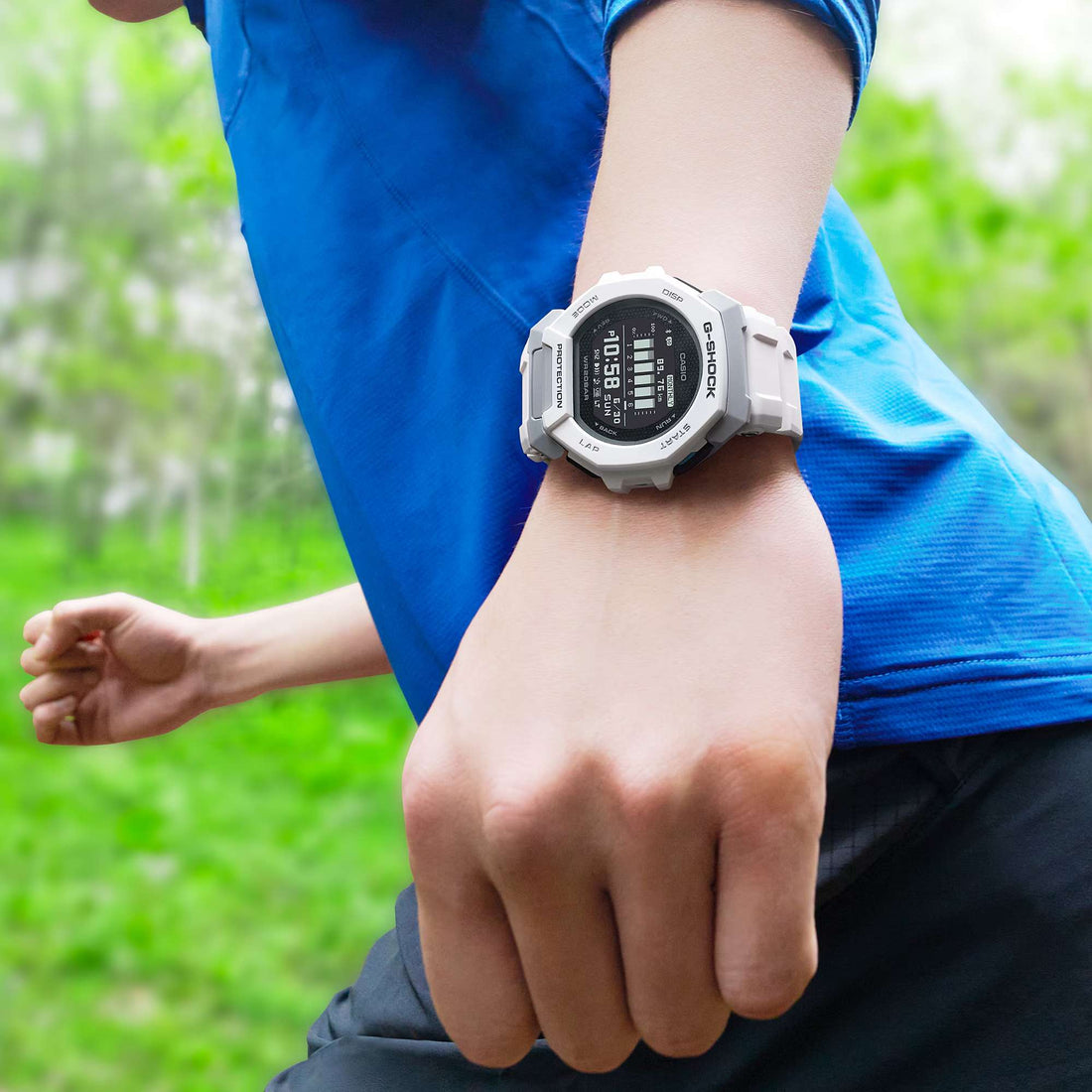 Orologio Uomo Casio G-SHOCK Bianco Digitale Bluetooth GBD-300-7ER