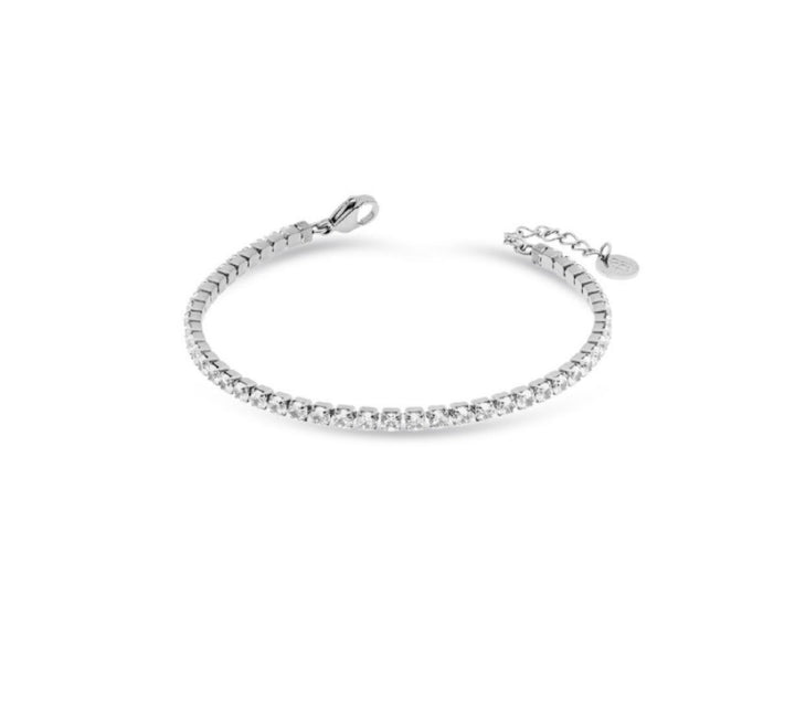 Bracciale Donna Liu Jo Acciaio Tennis Zirconi Bianchi 3 MM LJ2417