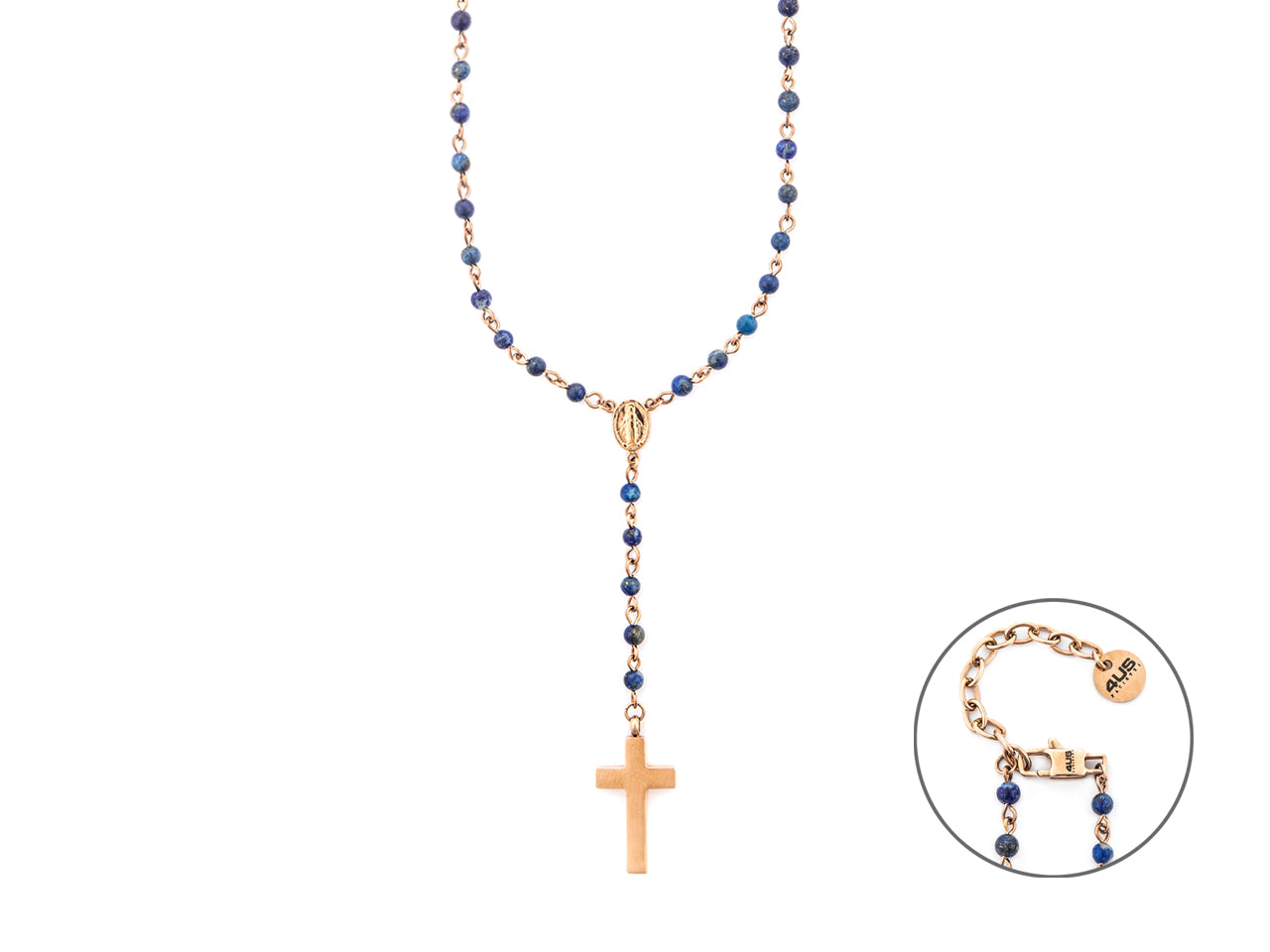 Collana Uomo Acciaio rosè 4US Cesare Paciotti Rosario  4UCL7505