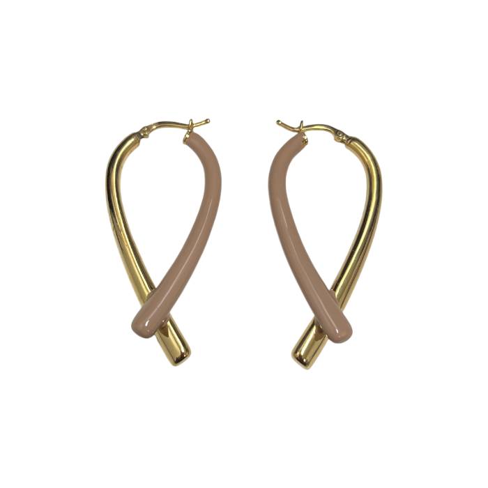 Orecchini Donna Le Gioie di Mavi Argento Smalto Rosa ORE408SMALL