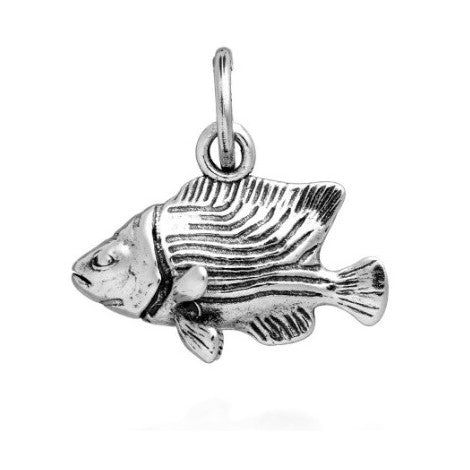 Charm Unisex Giovanni Raspini Argento 925 Pesce Angelo Realizzato A Mano 11456