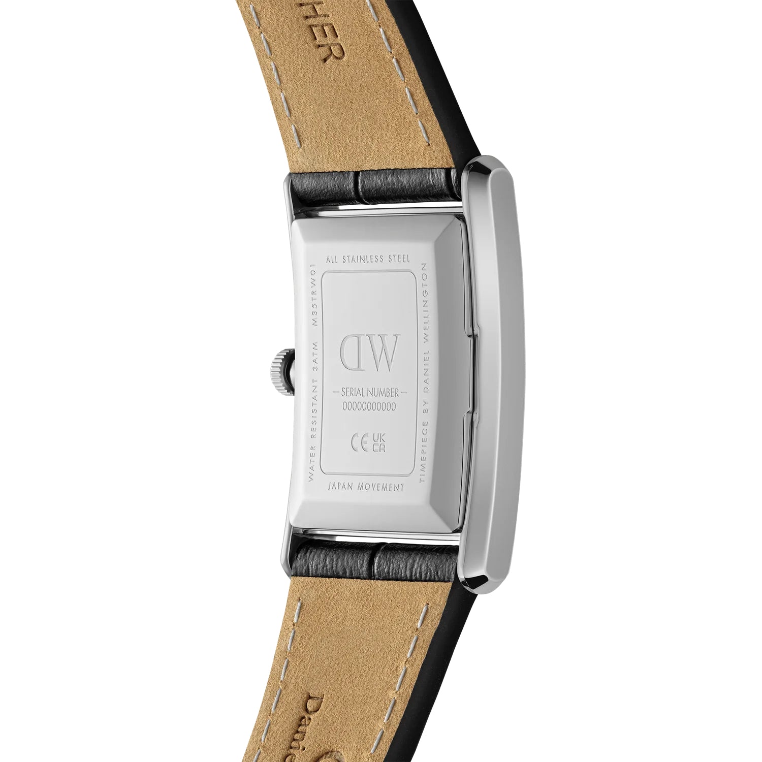 Orologio Unisex Daniel Wellington Acciaio Bound Pelle Nero 35x24 mm DW00100697