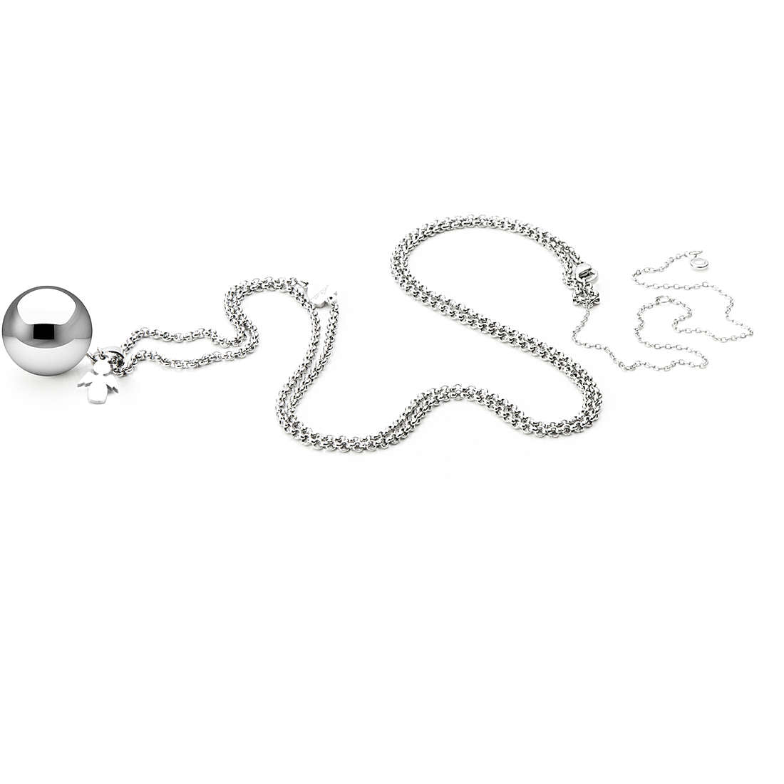 Collana Donna 4 US Cesare Paciotti Acciaio Chiama Angeli Charm Angelo Cuore 4UCL3178W
