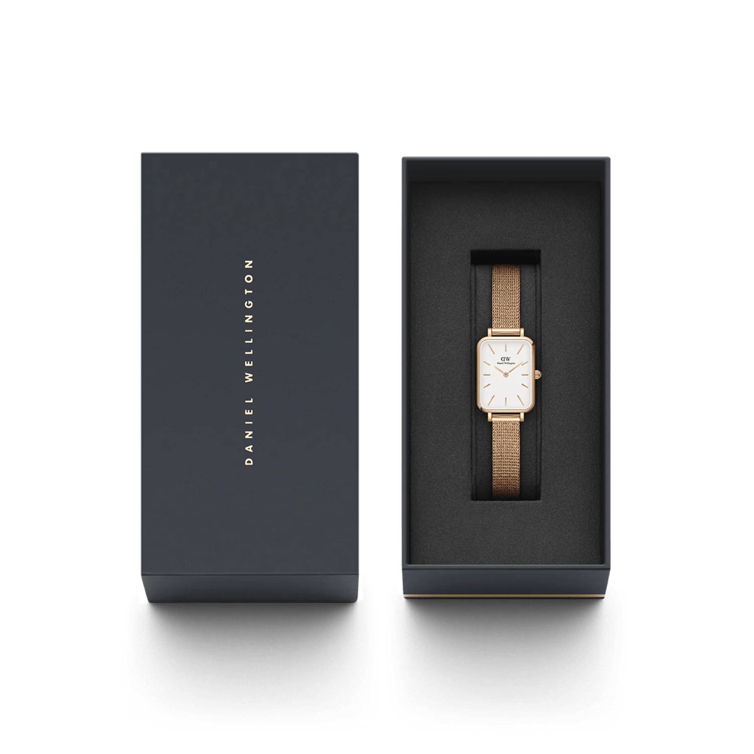 Orologio Donna Daniel Wellington Quadro Cassa 20 x 26 mm Acciaio Rosè DW00100431