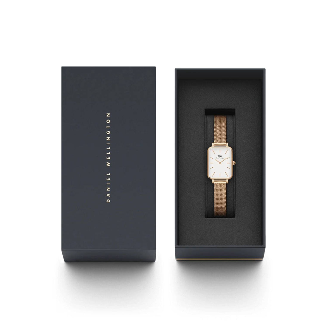 Orologio Donna Daniel Wellington Quadro Cassa 20 x 26 mm Acciaio Rosè DW00100431