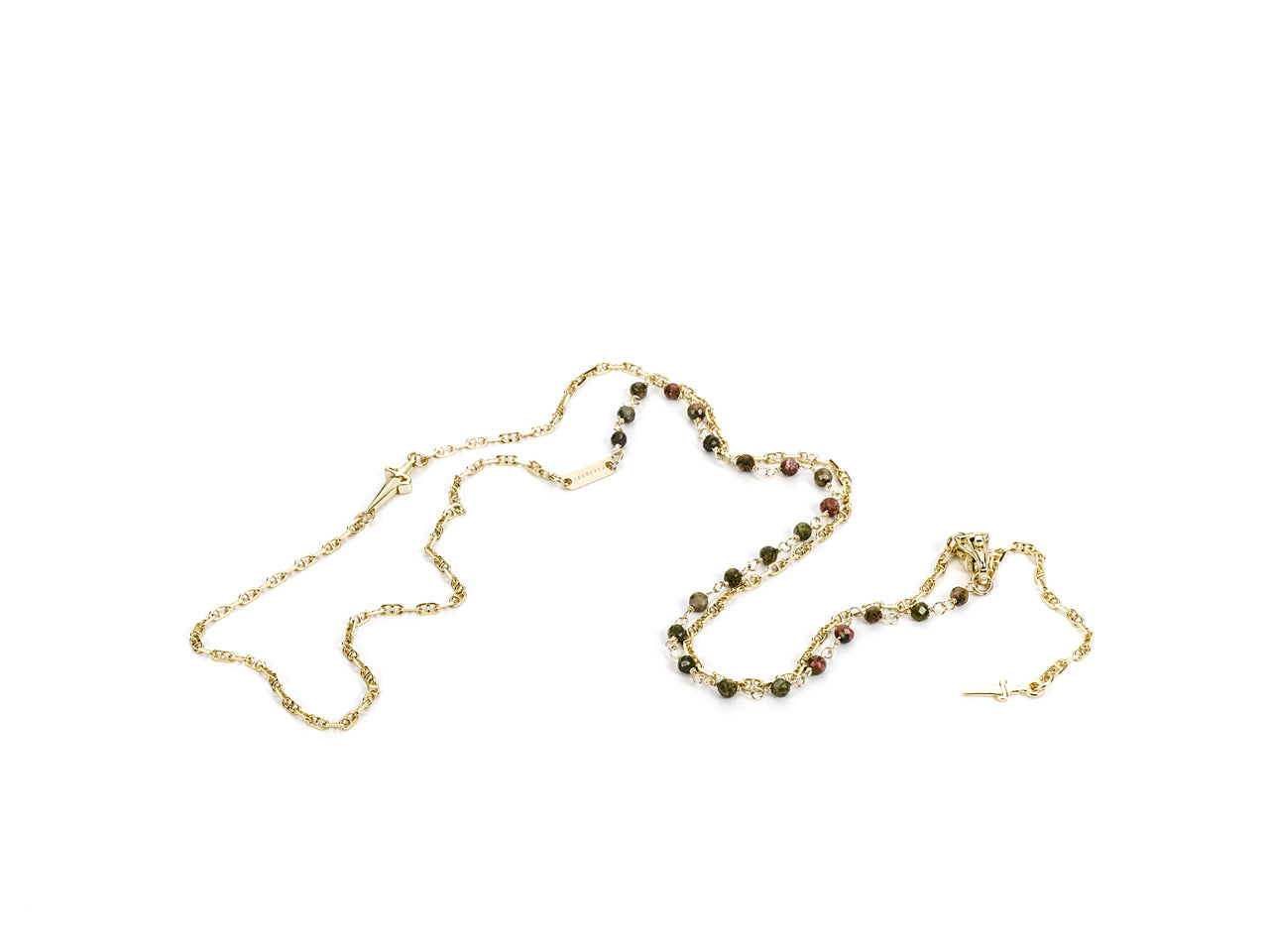 Collana Uomo Cesare Paciotti Spadino Argento Dorato 925 Sfaccettato JPCL2383G