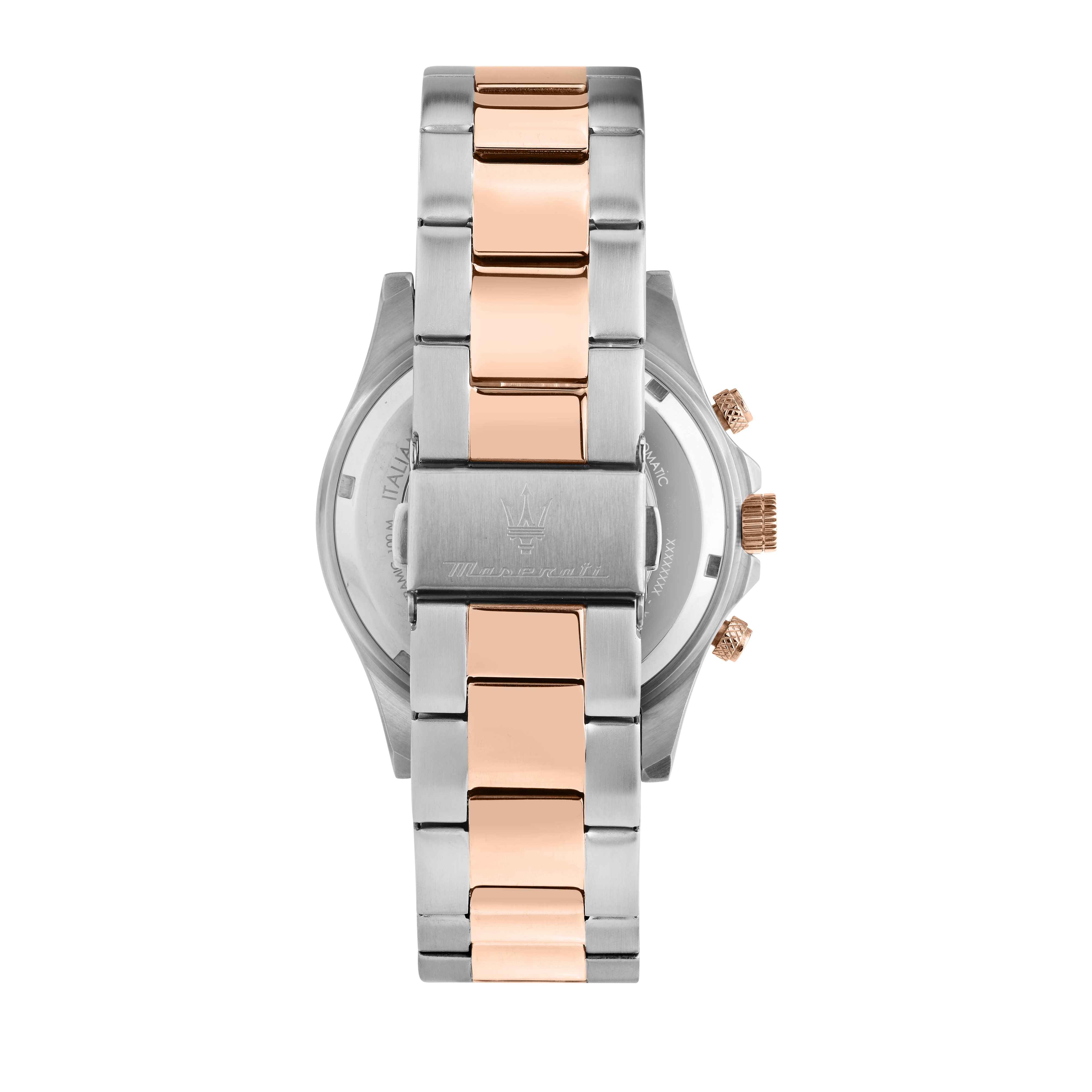 Orologio Uomo Maserati Acciaio Bicolore Quarzo Cronografo Verde Data R8873600004