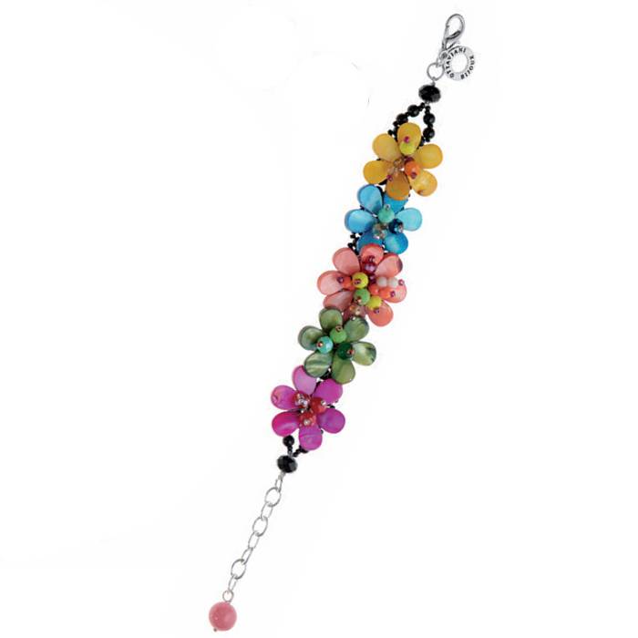 Bracciale Donna Ottaviani Fiori Madreperla Pietre Dure 501147B