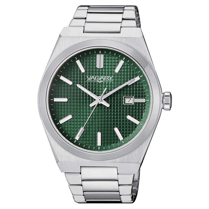 Orologio Uomo Vagary By Citizen Acciaio Quarzo Solo Tempo Verde IB9-212-41